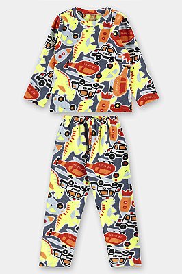 PIJAMA 2 PEÇAS FLEECE UP BABY KIDS - DIVERSOS - MENINO