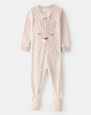 MACACÃO PLUSH COM PÉ CARTER'S - BICHINHO - MENINA