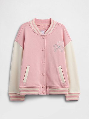 MOLETOM BOMBER GAP - LACINHO ROSA - MENINA