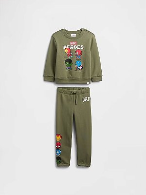 CONJUNTO FLANELADO 2 PEÇAS GAP - HEROIS MARVEL - MENINO