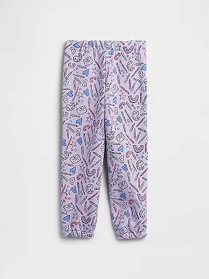 CALÇA MOLETOM FLANELADO GAP - LILÁS - MENINA