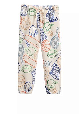 CALÇA MOLETOM FLANELADO GAP - JOGOS - MENINO