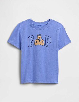CAMISETA MANGA CURTA GAP - URSINHO AZUL - MENINO