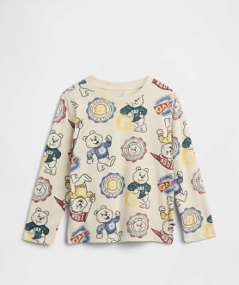 CAMISETA MANGA LONGA GAP - URSINHO - MENINO