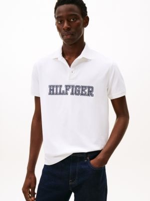 CAMISETA POLO MANGA CURTA TOMMY HILFIGER - BRANCA - MASCULINA