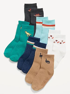 KIT 6 MEIAS OLD NAVY - DINOSSAUROS - MENINO