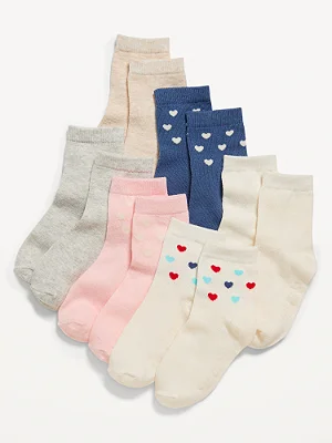 KIT 6 MEIAS OLD NAVY - CORAÇÕES - MENINA