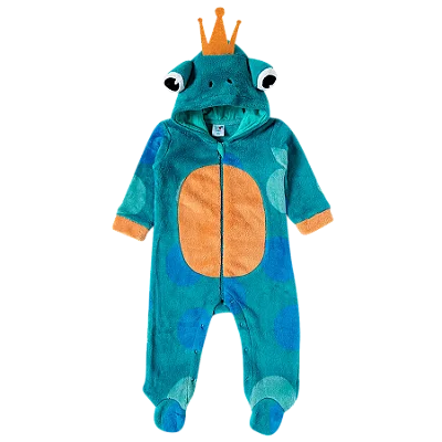 MACACÃO COM PÉ PELUDINHO TIP TOP BABY - SAPINHO - MENINO