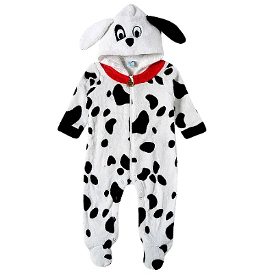 MACACÃO COM PÉ PELUDINHO TIP TOP BABY - CACHORRINHO - UNISSEX