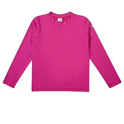 CAMISETA MODA PRAIA TIP TOP - ROSA - PROTEÇÃO +50UV - MENINA