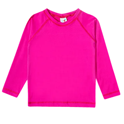 CAMISETA MODA PRAIA TIP TOP - PINK - PROTEÇÃO +50UV - MENINA