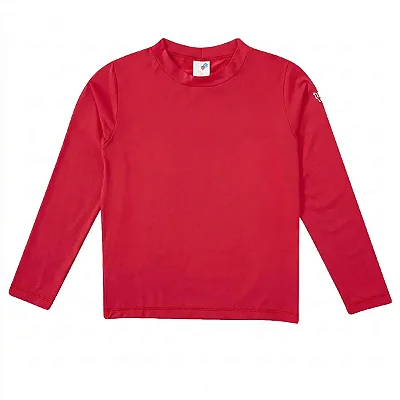 CAMISETA MODA PRAIA TIP TOP - VERMELHA - PROTEÇÃO +50UV - UNISSEX