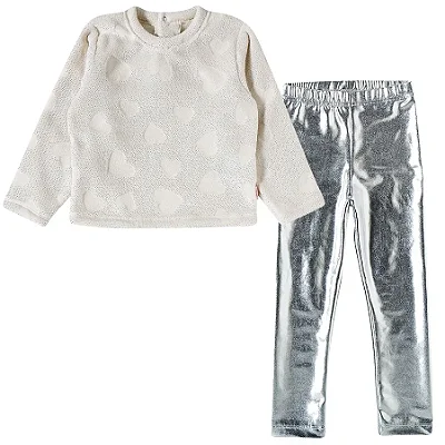 CONJUNTO 2 PEÇAS TIP TOP KIDS - CORAÇÃOZINHOS - MENINA