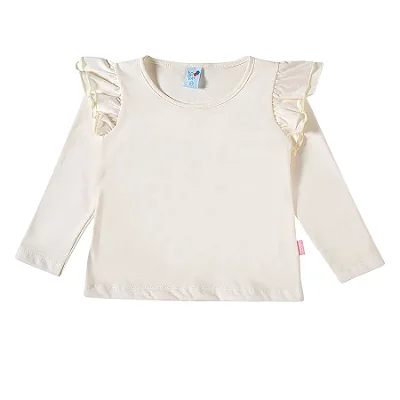 CAMISETA MANGA LONGA TIP TOP TODDLER - OFF WHITE - MENINA