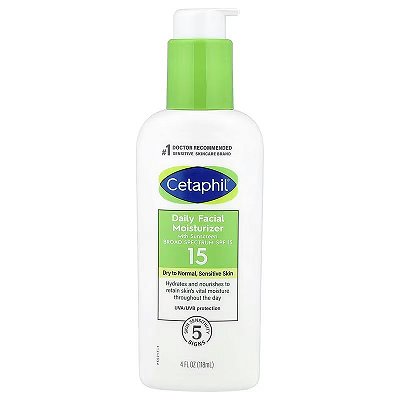 HIDRATANTE FACIAL COM PROTETOR SOLAR CETAPHIL - FPS 15 - 118 ML