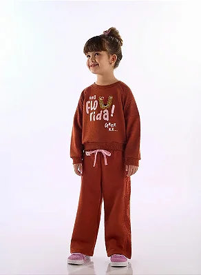 CONJUNTO 2 PEÇAS TRÊS E JÁ- ONÇA FLORIDA - MENINA