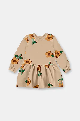 VESTIDO UP BABY KIDS - FLORAL AMARELO - MENINA