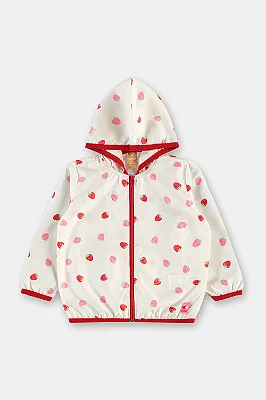 JAQUETA CORTA-VENTO UP BABY KIDS - MORANGUINHOS - MENINA