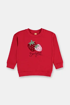 MOLETINHO FLANELADO UP BABY KIDS- MORANGUINHOS - MENINA