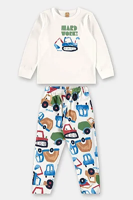 PIJAMA 2 PEÇAS UP BABY KIDS - CAMINHÃO - MENINO