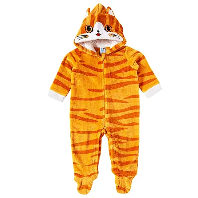 MACACÃO COM PÉ PELUDINHO TIP TOP - GATINHO - UNISSEX