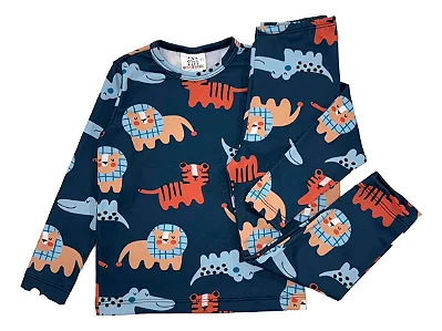 CONJUNTO TÉRMICO 2 PEÇAS COMFORT FOFOTINHOS - SAFARI - MENINO