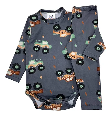 CONJUNTO TÉRMICO 2 PEÇAS COMFORT FOFOTINHOS - CARROS - MENINO