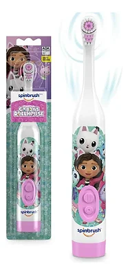 ESCOVA DE DENTE ELÉTRICA INFANTIL SPINBRUSH - GABBYS DOLLHOUSE