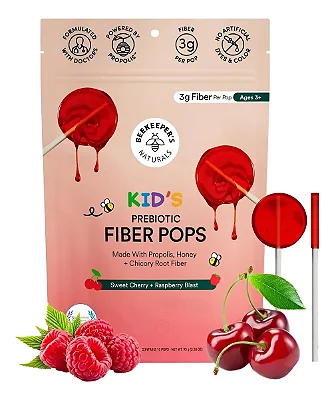 PIRULITO DE PREBIÓTICOS KID'S - CEREJA E FRAMBOESA - 93g