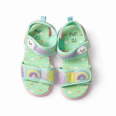SANDÁLIA F&F - ARCO IRIS - MENINA (CONSULTAR TABELA DE TAMANHOS NA DESCRIÇÃO)