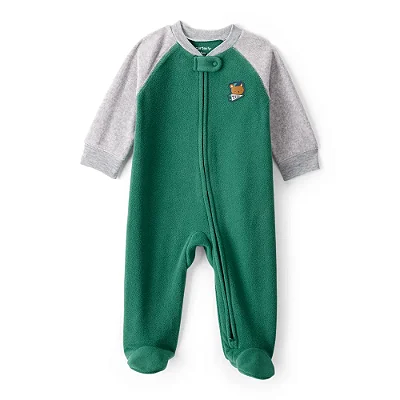 MACACÃO COM PÉ FLEECE CARTER'S - VERDE - MENINO