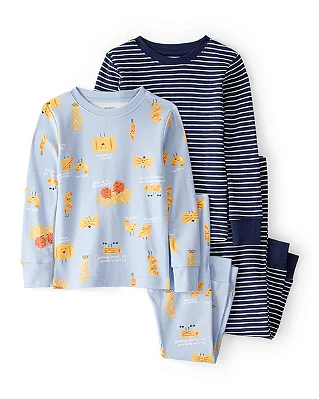 PIJAMA 4 PEÇAS CARTER'S - MACARRÃO - MENINO