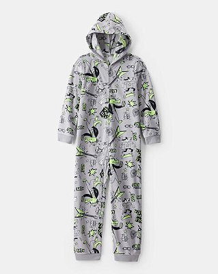 MACACÃO SEM PÉ FLEECE CARTER'S - JACARÉ - MENINO