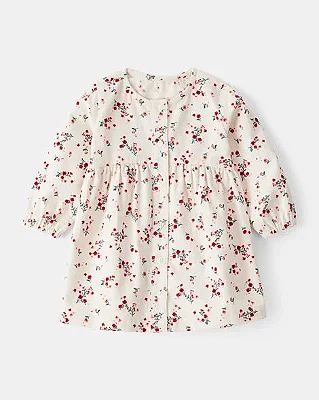 VESTIDO VELUDO CARTER'S - FLORAL - MENINA