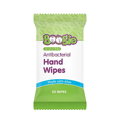 LENÇO ESTERILIZADOR PARA MÃOS - BOOGIE (20 UNIDADES)