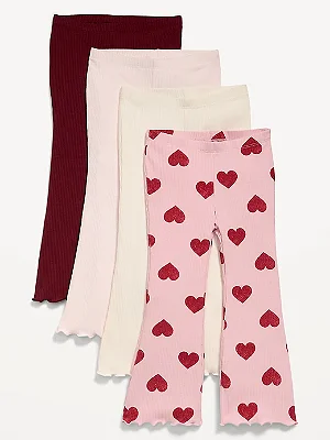 KIT 4 CALÇAS OLD NAVY - CORAÇÃO E BASICAS - MENINA