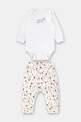 CONJUNTO 2 PEÇAS UP BABY - JOANINHA - MENINA