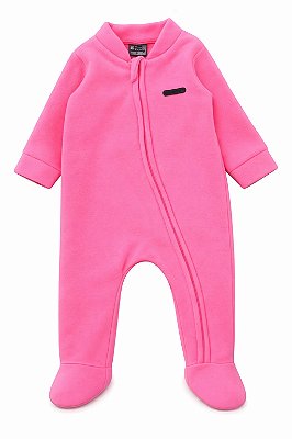 MACACÃO COM PÉ SOFT PETTENATI FOFOTINHOS - ROSA NEON - MENINA