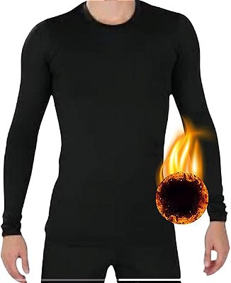 CAMISETA TÉRMICA MANGA LONGA JAGAR - PRETA - MASCULINA