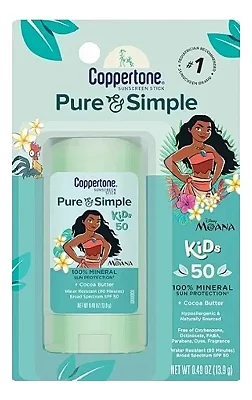PROTETOR SOLAR EM BASTÃO COPPERTONE FPS 50+ - PURE & SIMPLE - 13g