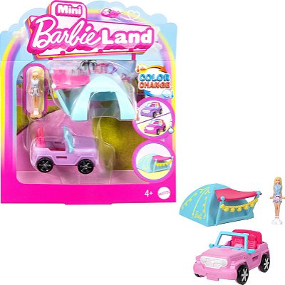 MINI BARBIE LAND MATTEL - PLAYSET BONECA + CARRO