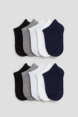 KIT 10 MEIAS H&M - BASIC - UNISSEX