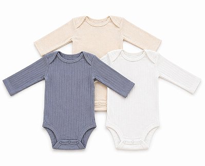 KIT 3 BODIES MANGA LONGA CHILD OF MINE by CARTER'S - BASICOS - MENINO