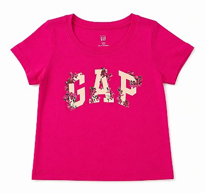 CAMISETA MANGA CURTA GAP - FLORES - MENINA