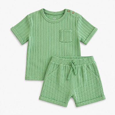 CONJUNTO VERÃO 2 PEÇAS GEORGE BABY - VERDE - MENINO