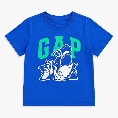 CAMISETA MANGA CURTA GAP - TUBARÃO - MENINO