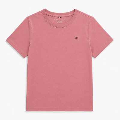 CAMISETA MANGA CURTA TOMMY HILFIGER - ROSA QUEIMADO - MENINO
