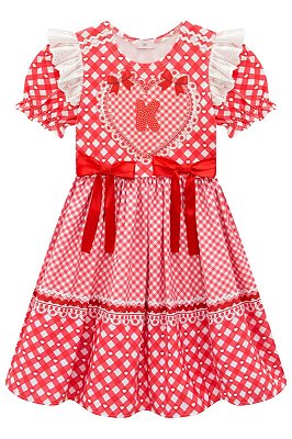 VESTIDO JUNINO KUKIÊ - MAÇA DO AMOR - MENINA