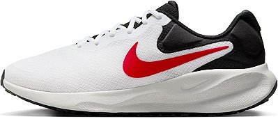 TÊNIS NIKE REVOLUTION 7 - BRANCO E VERMELHO - UK 9 ( EQUIVALENTE 42 BR) SEM CAIXA