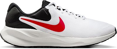 TÊNIS NIKE REVOLUTION 7 - BRANCO E VERMELHO - UK 9 (EQUIVALENTE 42 BR) SEM CAIXA